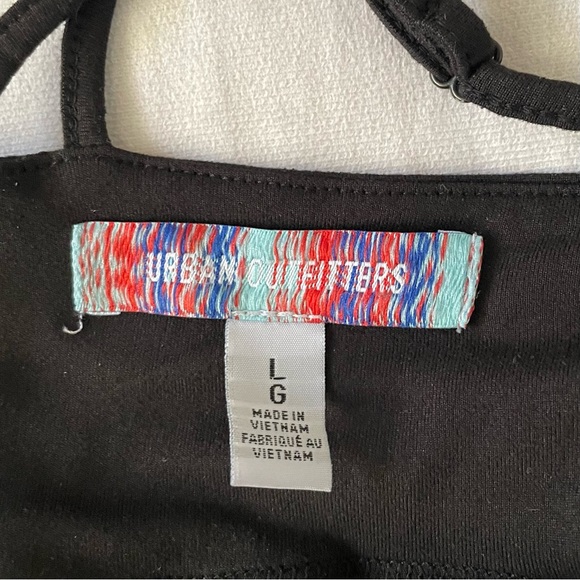 Whimsigoth Babydoll Slip Dress Women’s L Black Preppy Dark Romance Arna Midi - Picture 12 of 16